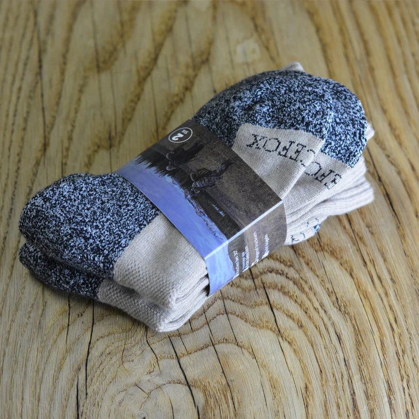 Wollsocken 80% Wolle 2-er Pack Foxtrott